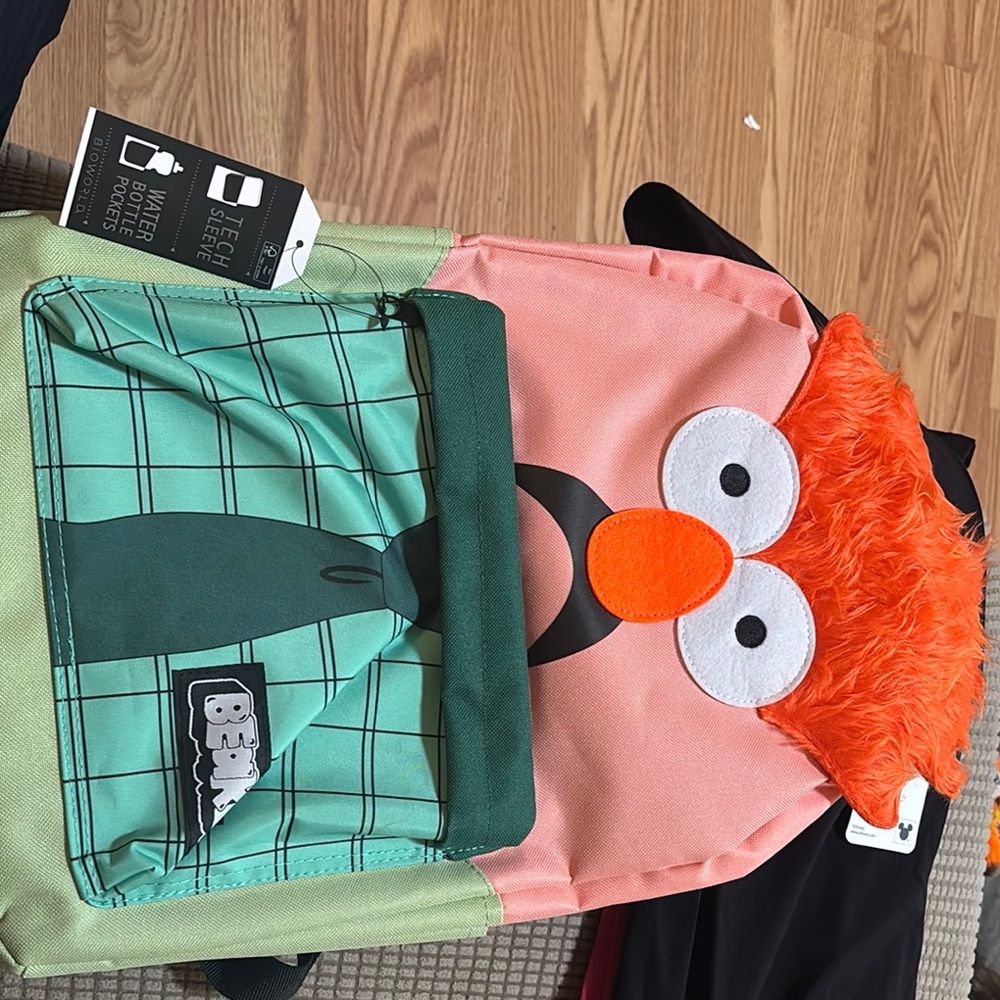 Character Backpack - Pink and Green